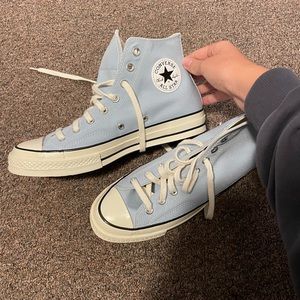 Light Blue Platform Chuck Taylor Converse